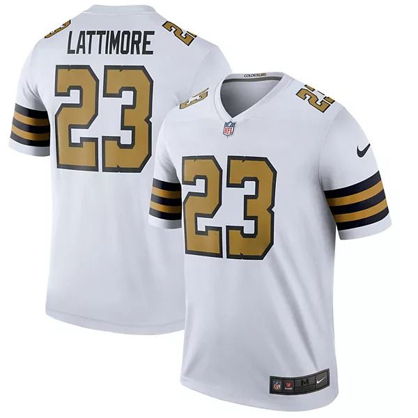 Men New Orleans Saints #23 Marshon Lattimore Nike White Color Rush Legend NFL Jersey->new orleans saints->NFL Jersey